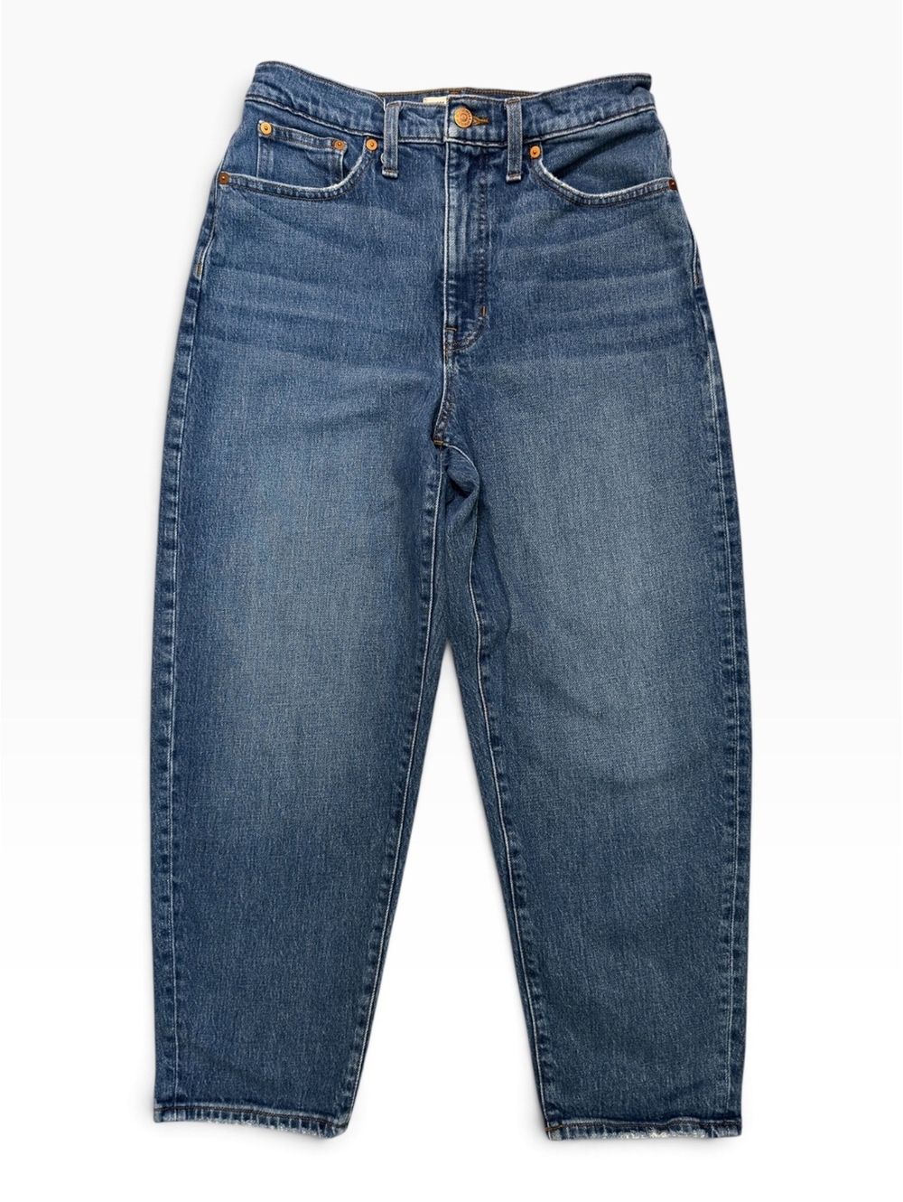 Madewell Balloon Jeans | 28 | Medium Wash | High Rise Barrel Leg